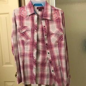 Rock & Roll Cowgirl Button down Shirt